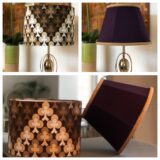 One modern and 2 traditional lampshades made by my student during our 2 Day complete lampshade making masterclass