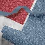 Hand-printed seed pod wrapping paper