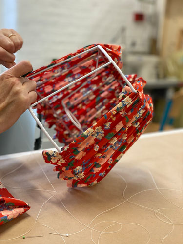 Professional Lampshade Making Workshops in London with Moji Designs