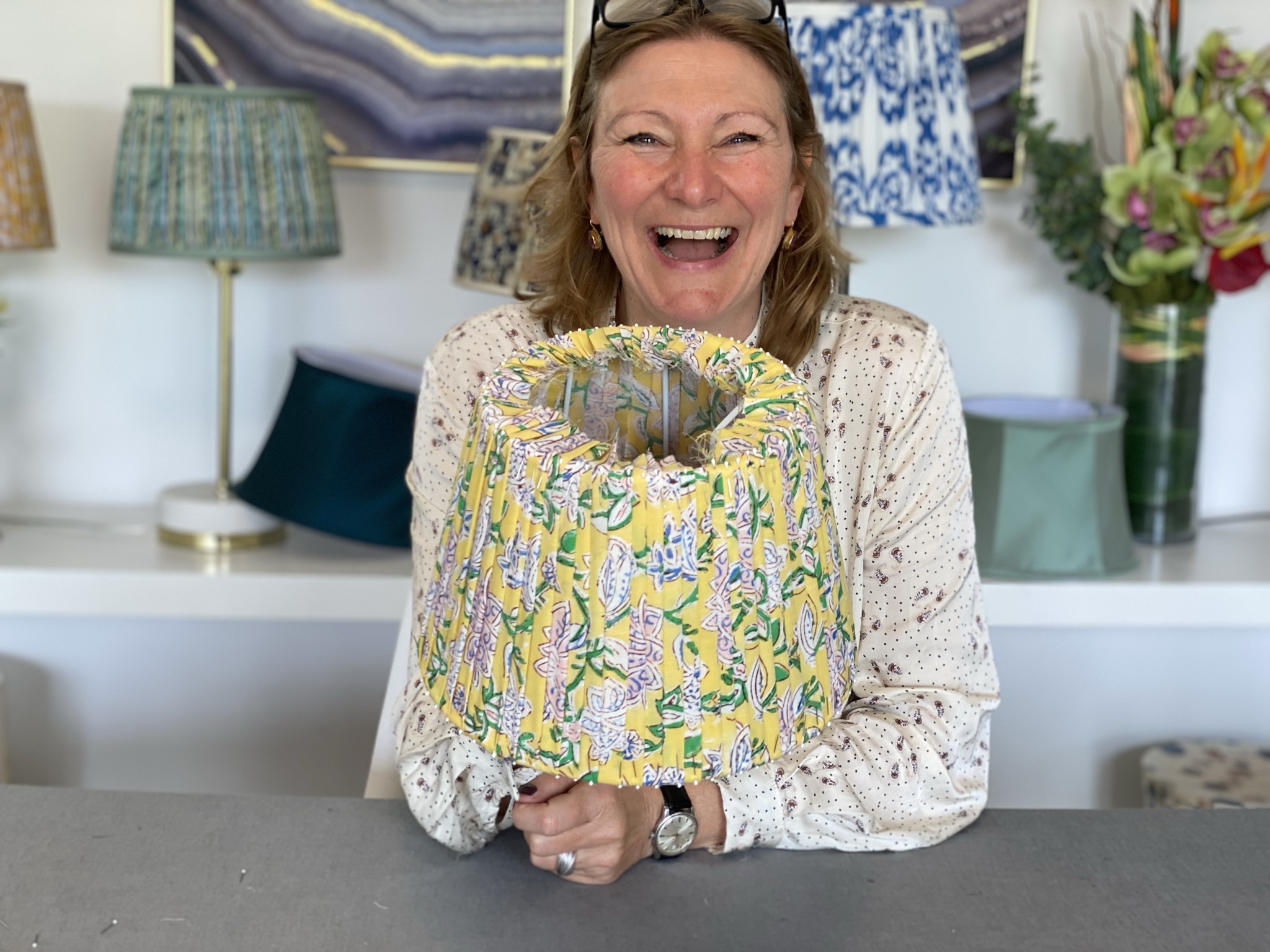 Lampshade making courses reviews with Moji Designs in Brighton
