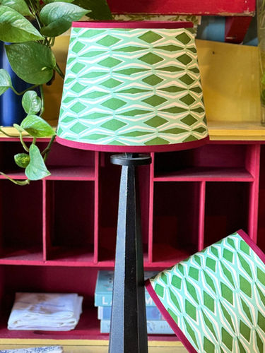 Modern card lampshades one-day workshop, hand-printed paper shades