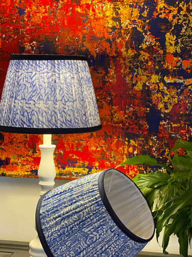 4-Day hand-printed lampshade masterclass, block printing and lampshade making