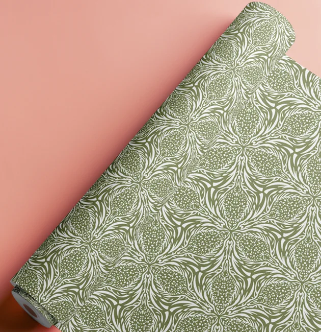 Moji Salehi’s Odyssey Collection of hand-printed home and lifestyle products, including cushions, lampshades, wallpaper, gift wraps, notebooks, and silk scarves, featuring intricate patterns inspired by Persian heritage and contemporary design.