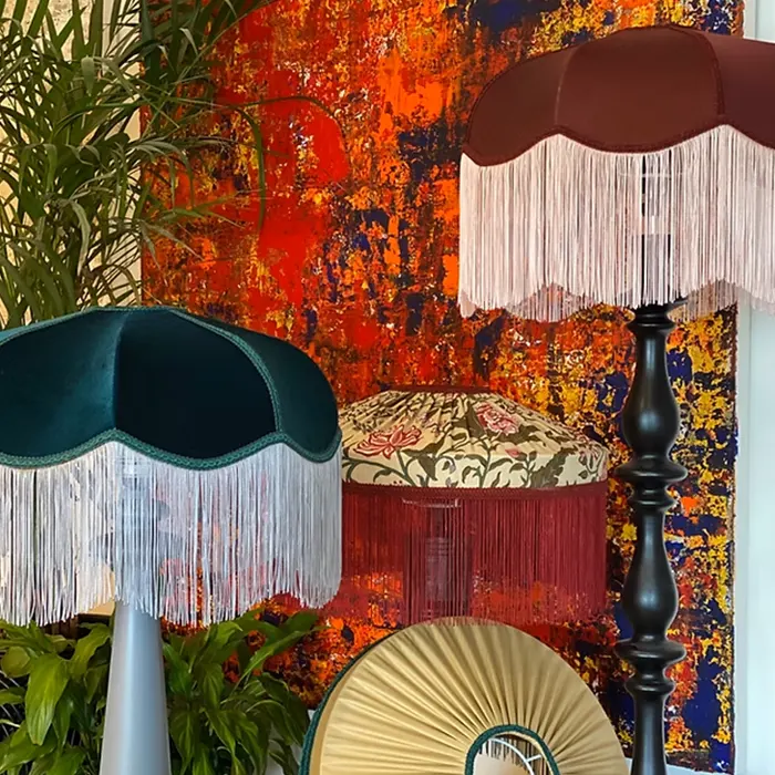 4-Day vintage lampshade masterclass, hand-stitched lampshades