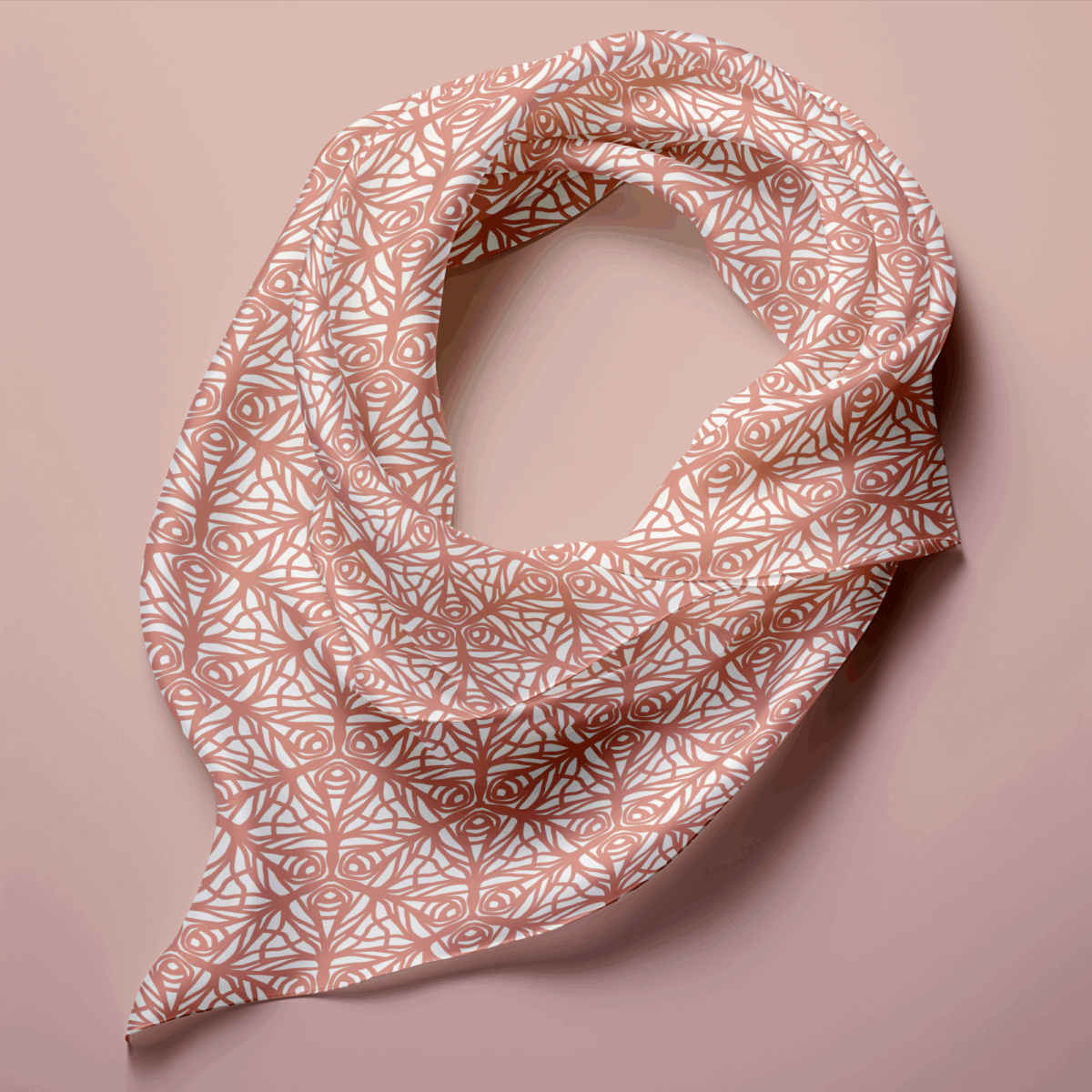 Hand-printed Silk Scarf- Butterfly Garden - Image 1