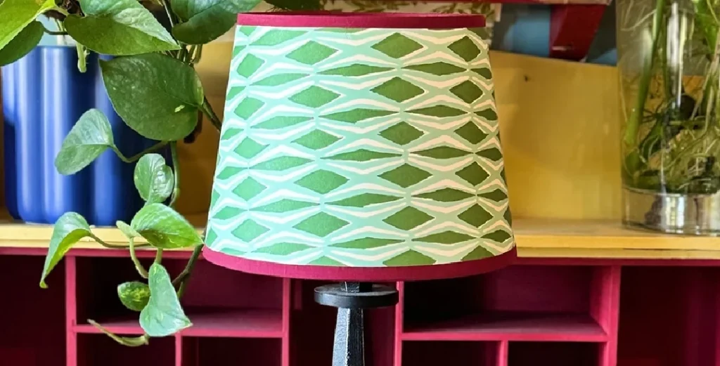 Modern card lampshades one-day workshop, hand-printed paper shades