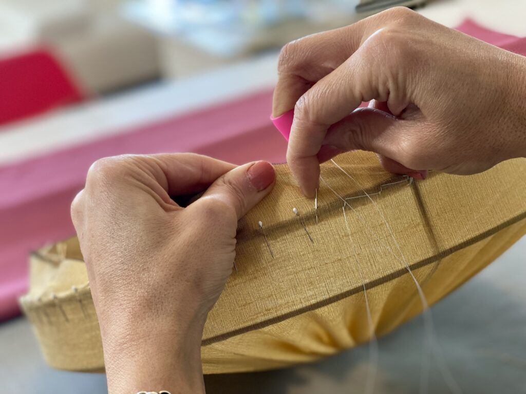 5-Day bespoke lampshade masterclass, hand-stitched and modern techniques