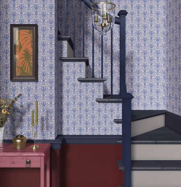 Twilight Ocean Blue Shiraz Bloom Wallpaper