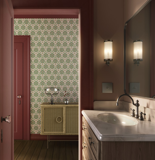 Jasmine Courtyard Wallpaper