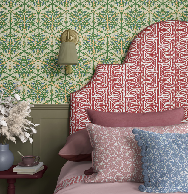 Jasmine Courtyard Wallpaper