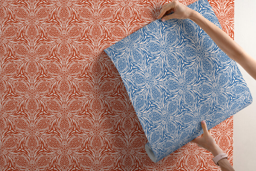 Twilight Blue Thistle Wallpaper