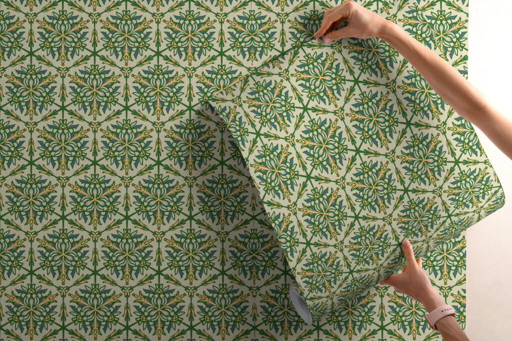 Jasmine Courtyard Wallpaper