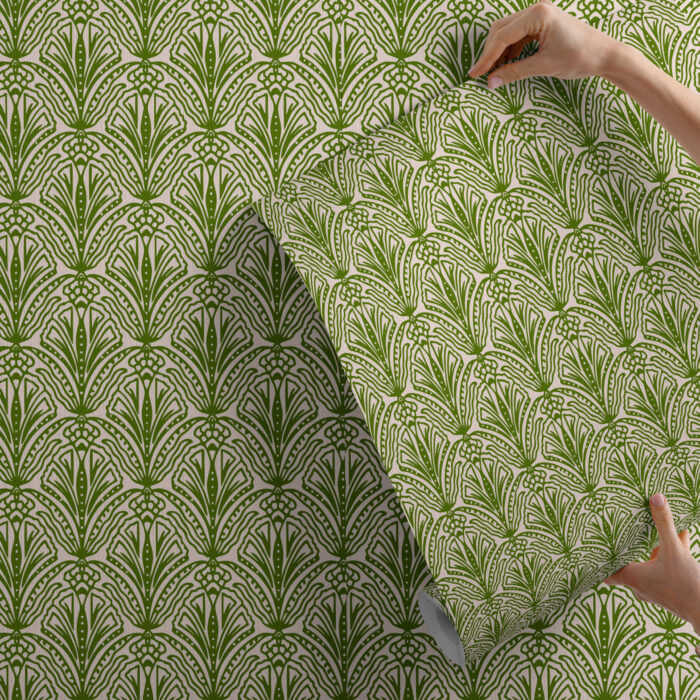 Sage Green Shiraz Bloom Wallpaper