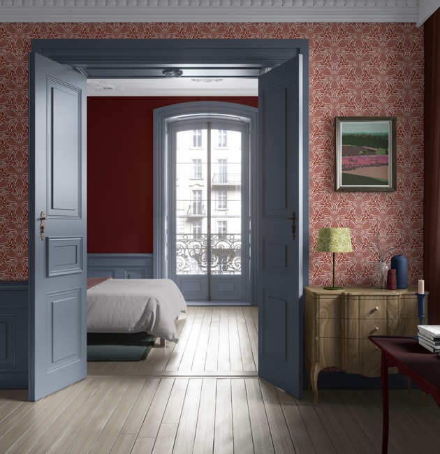 Cedar Berry Thistle Wallpaper