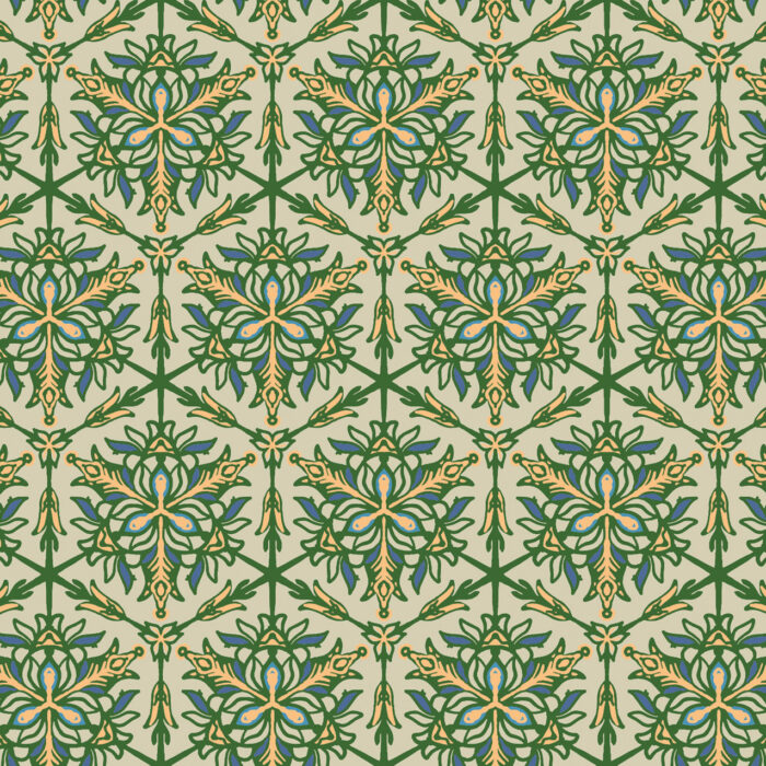 Jasmine Courtyard Wallpaper