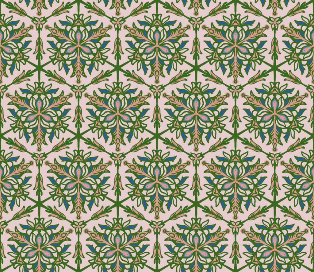 Rosewater Pavilion Wallpaper