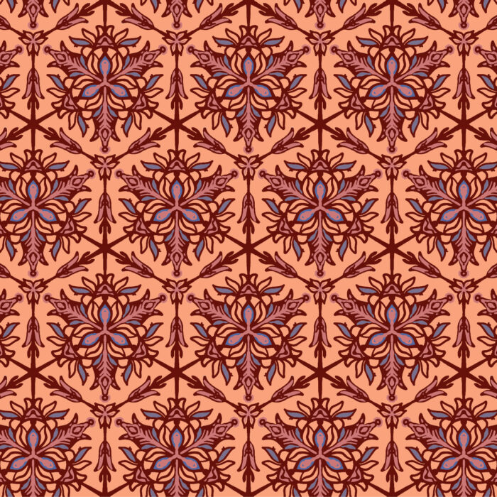 Peach Blossom Pavilion Wallpaper