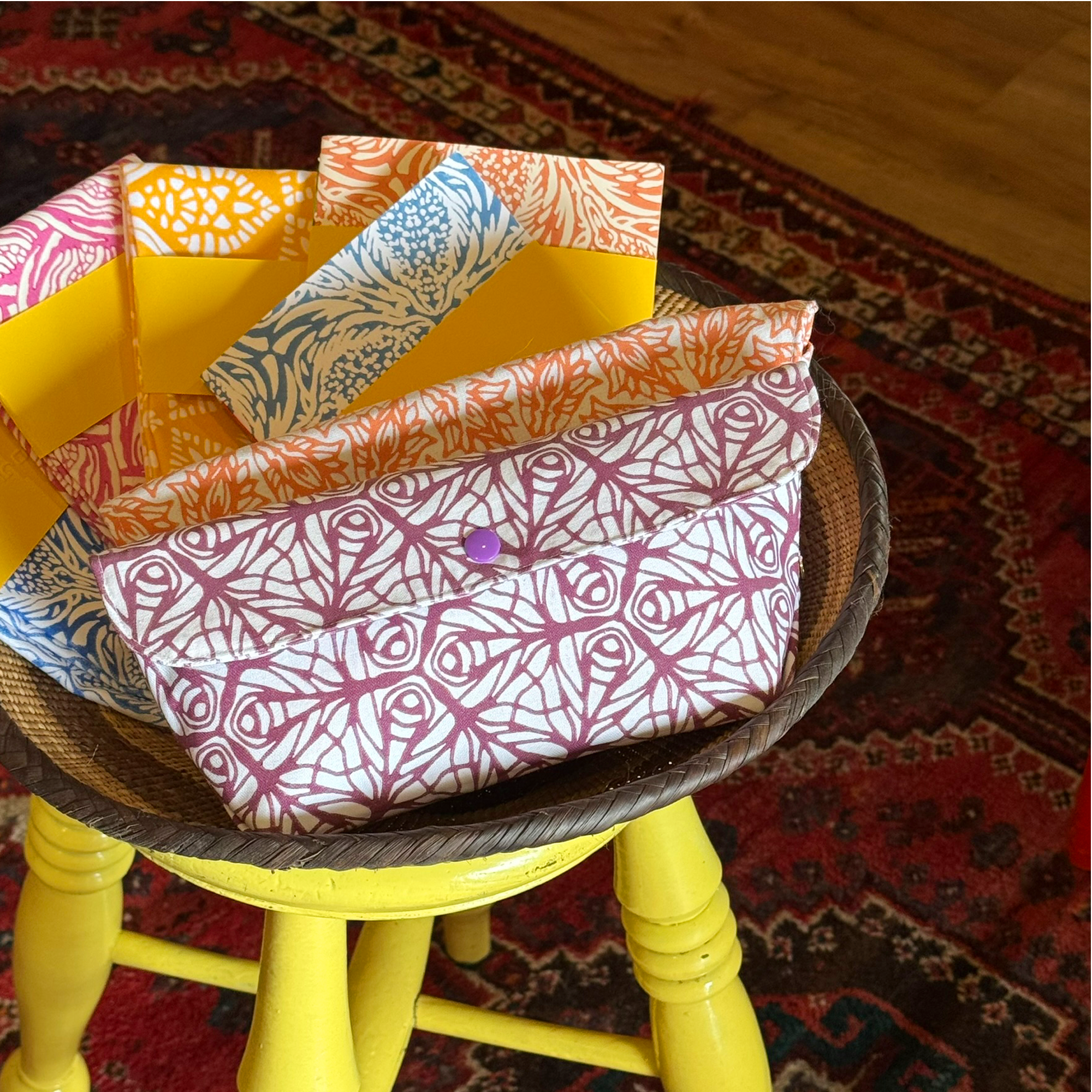 Block printed homewares, gifts and accessories made in the UK by Moji Designs
