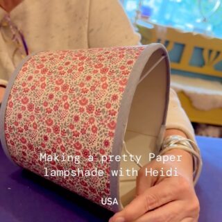 Sending lots of love your way on this special day! ❤️

Today, I’m sharing with you the making of a pretty paper lampshade. It’s been lovingly made by my wonderful student, Heidi, who’s been soaking up all things lampshades this week all the way from the States!This charming shade boasts tiny flowers and a chic grey trim, sitting elegantly on its bobbin lamp base. Stay tuned for more crafting joy!

Course: 1-2-1 Five day lampshade masterclass 
Location: Moji Studio, Brighton
.
.
.
.
#loveday #papershades #lampshades #floralpaper #traveltolearn #makingcrafts #explore #explorelearning #learnwithme #onetoone #craftskills