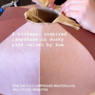 Absolutely loving this lampshade project from earlier this week by my talented student, Zoe. This vintage-inspired beauty in dusky pink velvet is coming together perfectly, with the lining meticulously hand-stitched into place. 

Can’t wait to share the final result with you all! Stay tuned for more updates. Meanwhile, wishing everyone a fantastic weekend and hoping the sun decides to make an appearance! 😄🤞xx
.
.
.
#lampshadedesign #vintagelampshade #vintageinspired #vintageshades #handstitched #lampshades #lampshademakingworkshop #lampshademakers #fabricartist #lampsofinstagram #explore #exploremore #learningisfunwithus #studiovibes #velvetfabric #duskypink
