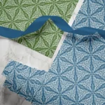 Hand-printed persian lily wrapping paper