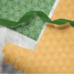 Hand-printed thistle wrapping paper