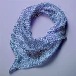 Hand-printed navy blue cottage leaves