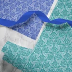 Hand-printed evening lavendar wrapping paper