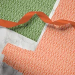Hand-printed wild tulip wrapping paper