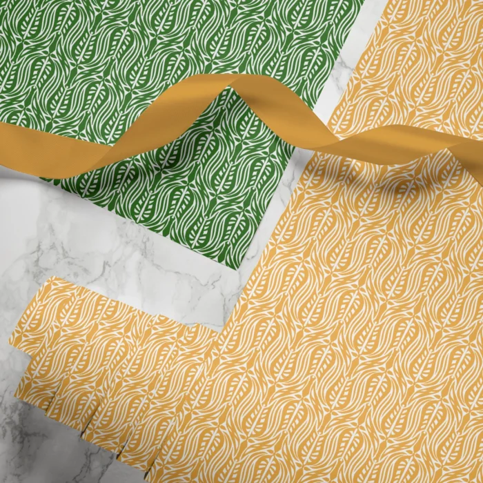 Hand-printed wild tulip wrapping paper