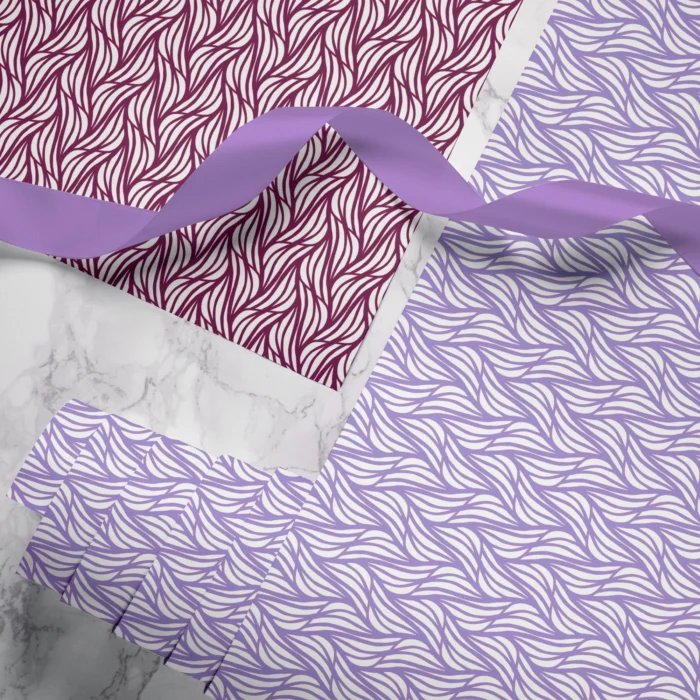 Rustling Willow Leaves Wrapping Paper – Hand-Printed Design