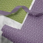 Hand-printed seed pod wrapping paper