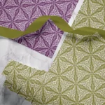 Hand-printed persian lily wrapping paper