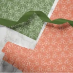 Hand-printed thistle wrapping paper