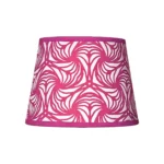 Hand-printed cerise petal lampshade, hand-printed